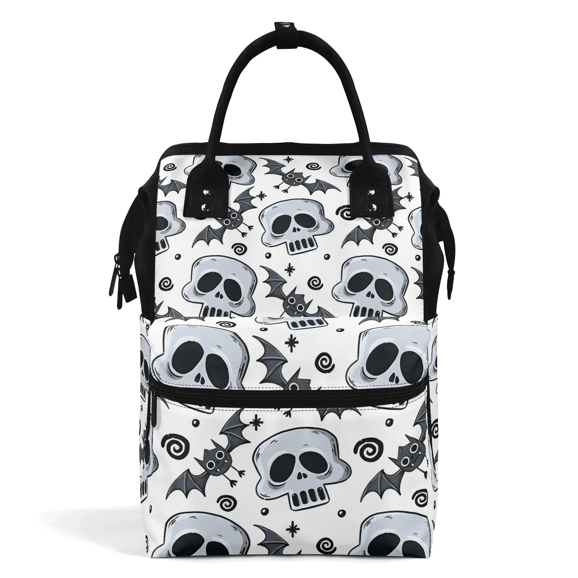 Skull Pattern Large Capacity Diaper Bag Mummy Backpack Nursing Bag