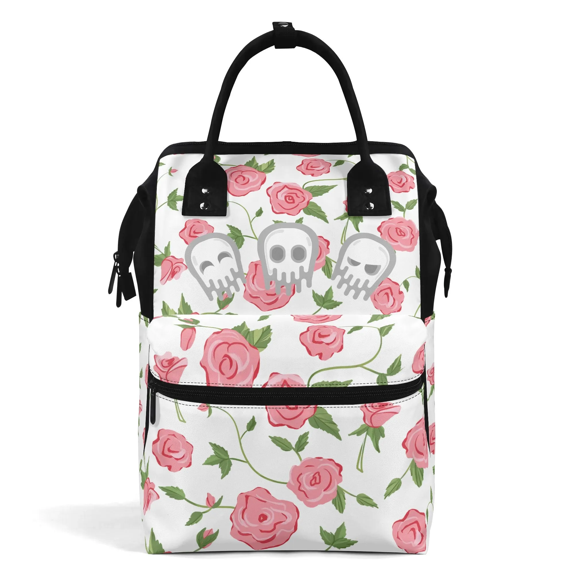 Skull Pattern Large Capacity Diaper Bag Mummy Backpack Nursing Bag