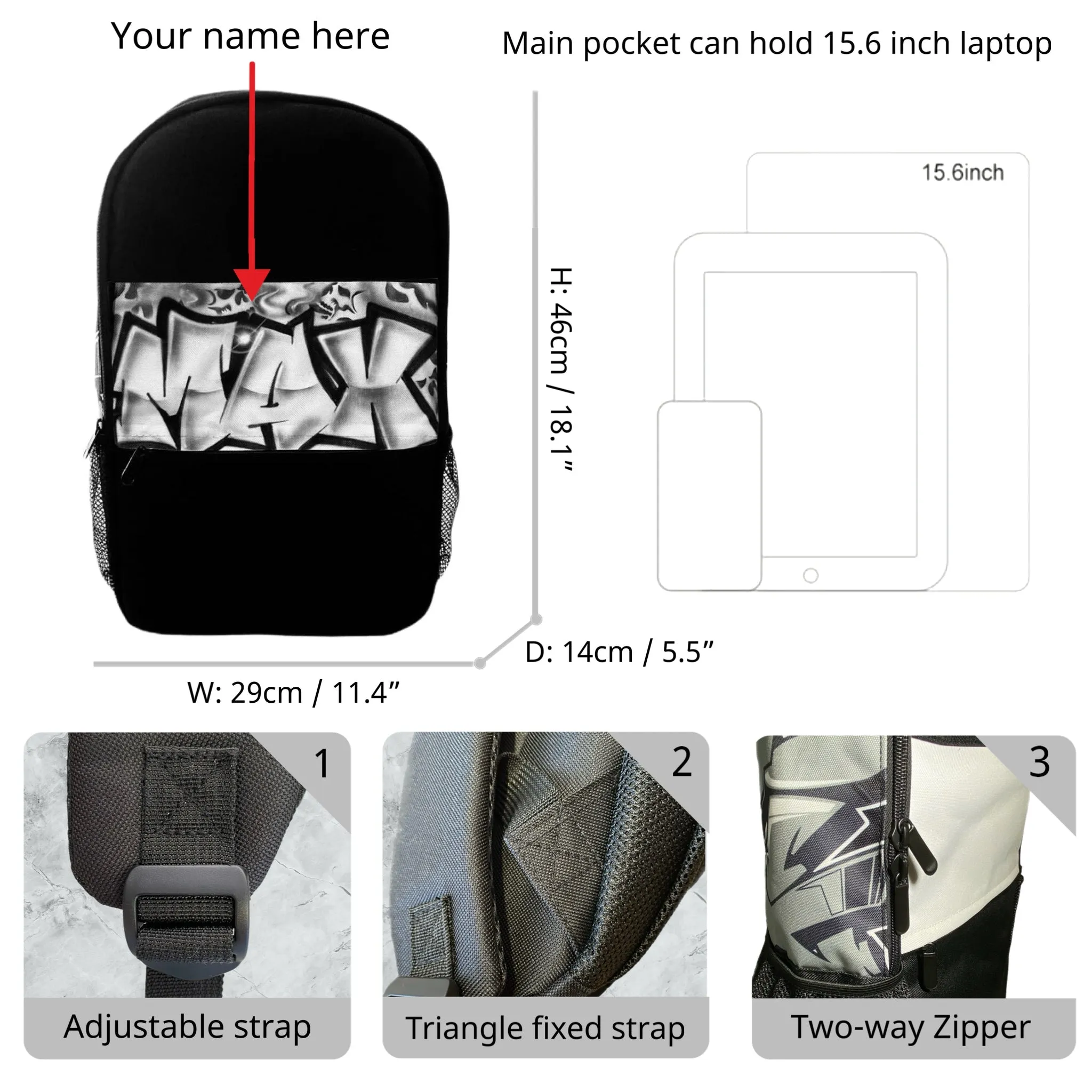 Skull Style Backpack