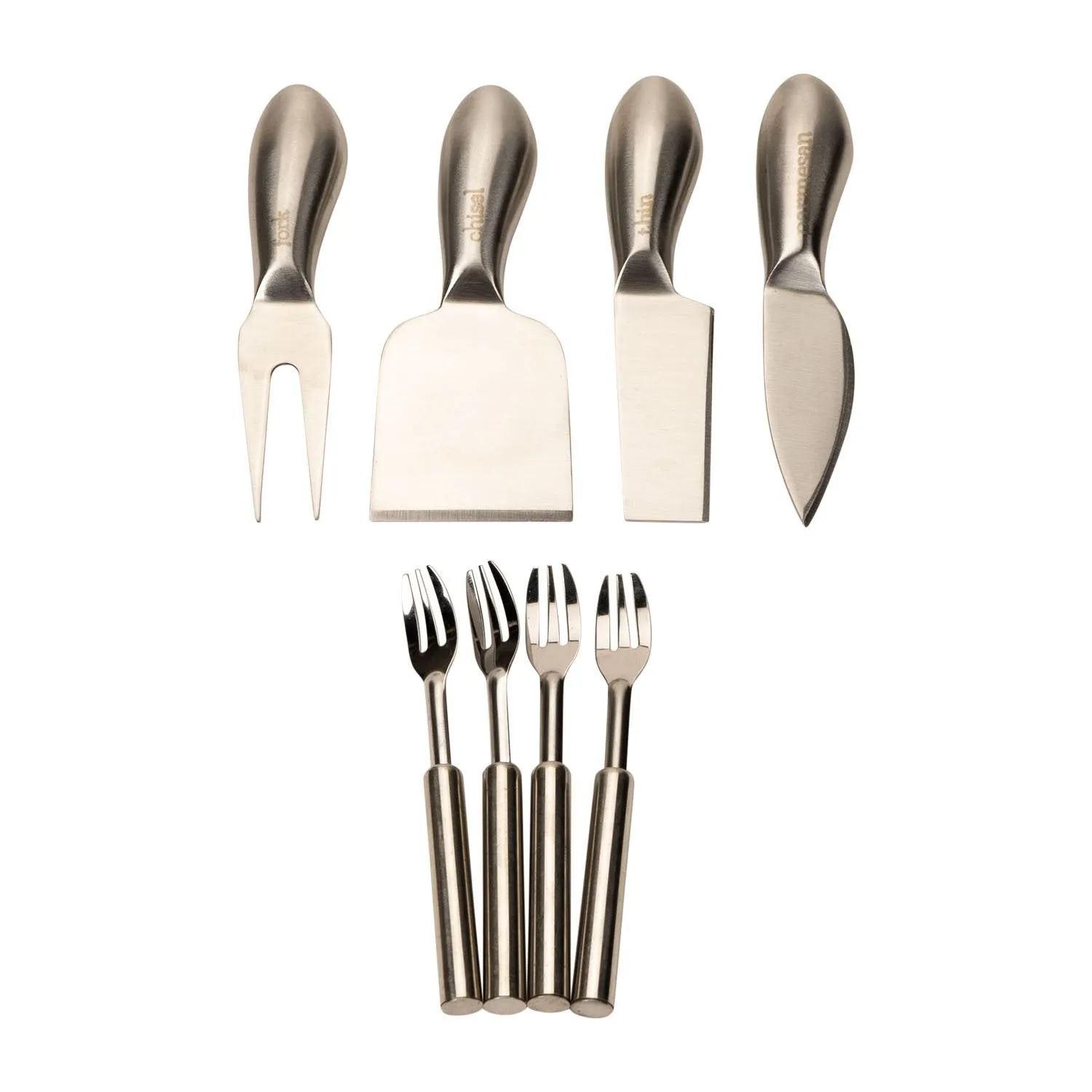 Slate Cheese Board, 12 Piece Charcuterie Set Includes 4 Stainless Steel Cheese Knives, Bigger Acacia Serving Tray with Slate Board, and Wood Tool Holder
