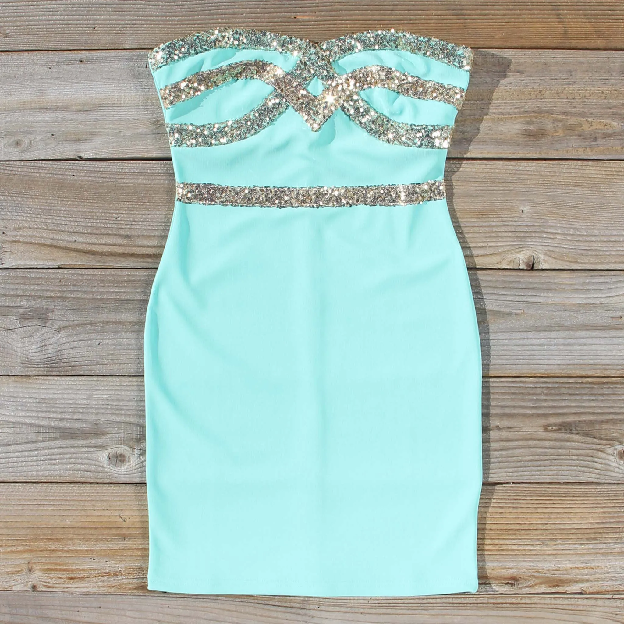 Sleigh Bells Party Dress in Mint
