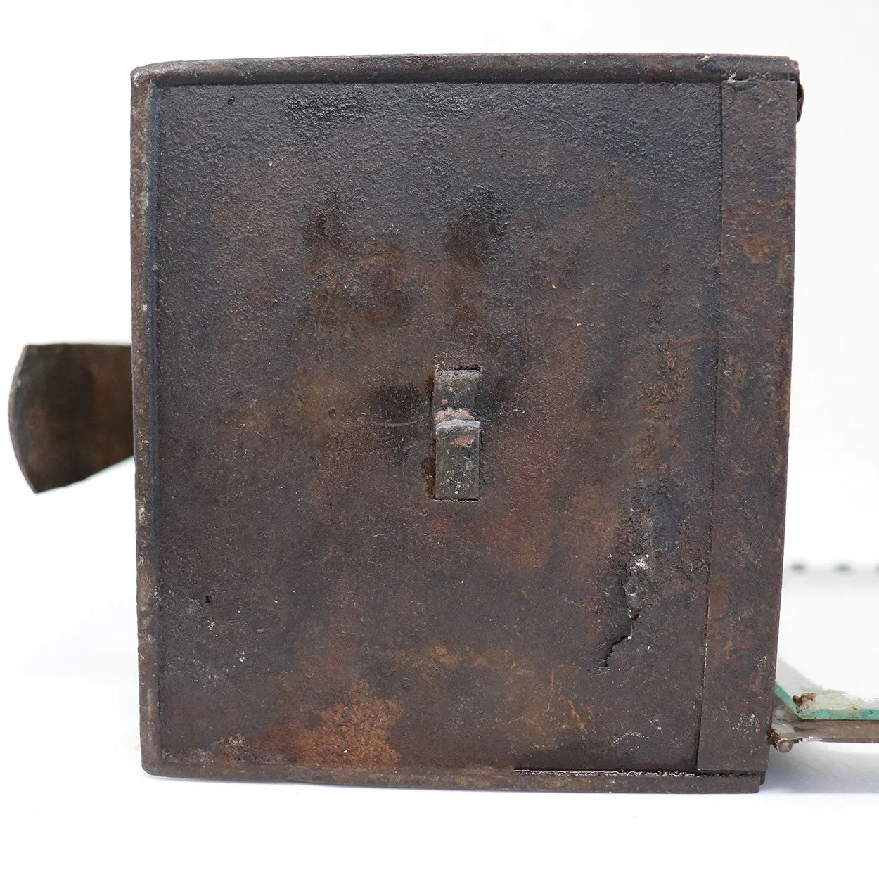 Small American Sheet-Iron and Glass Portable Candle Lantern