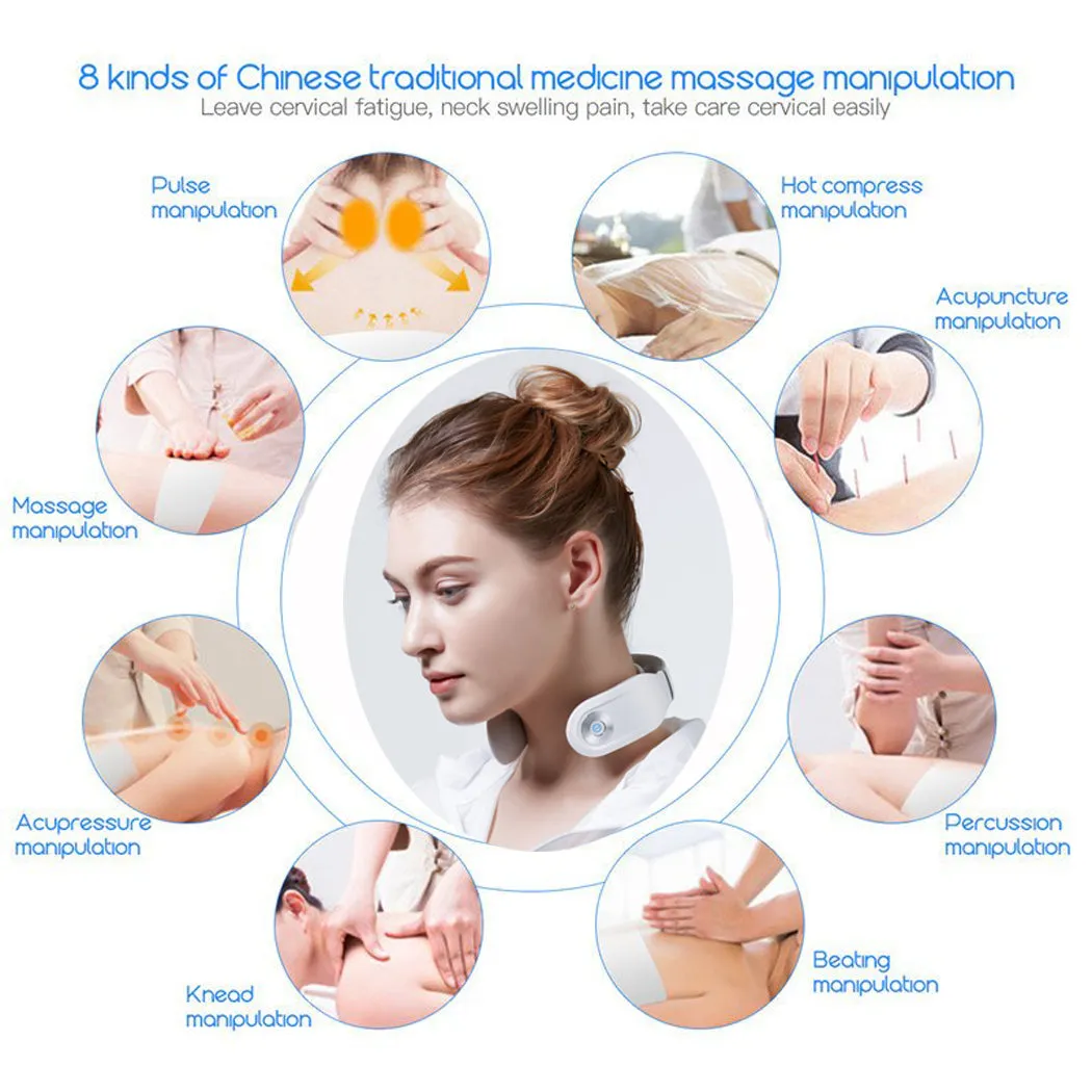 Smart Neck Massager, 3D Digital Vertebra Muscle Massage Machine
