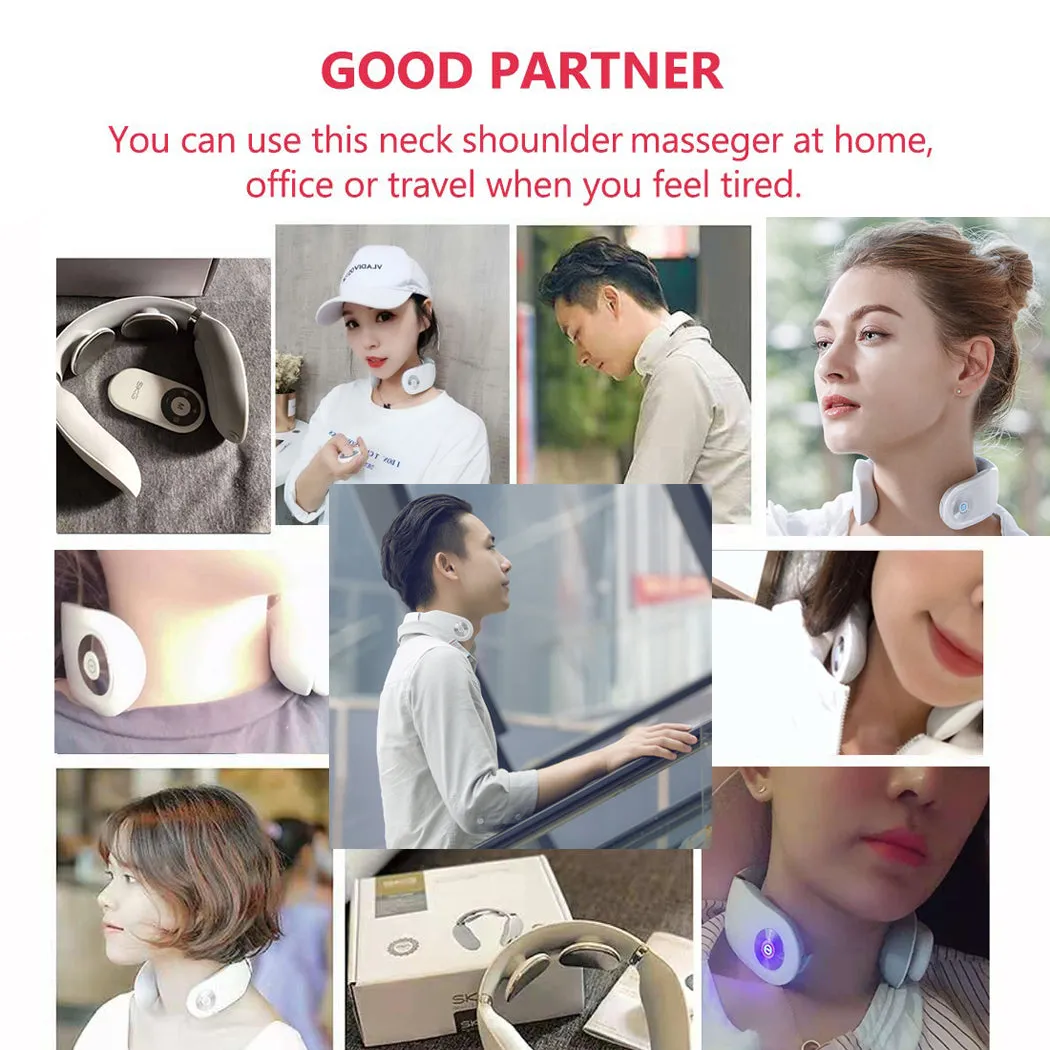 Smart Neck Massager, 3D Digital Vertebra Muscle Massage Machine