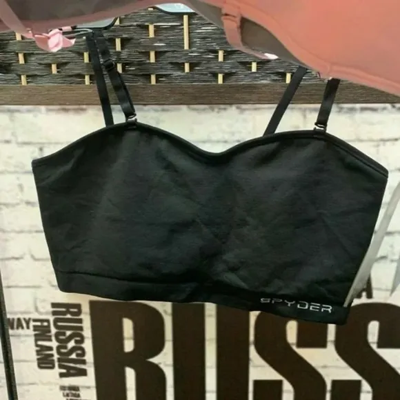 Spyder L 2Pk Logo Reversible Convertible Bralette