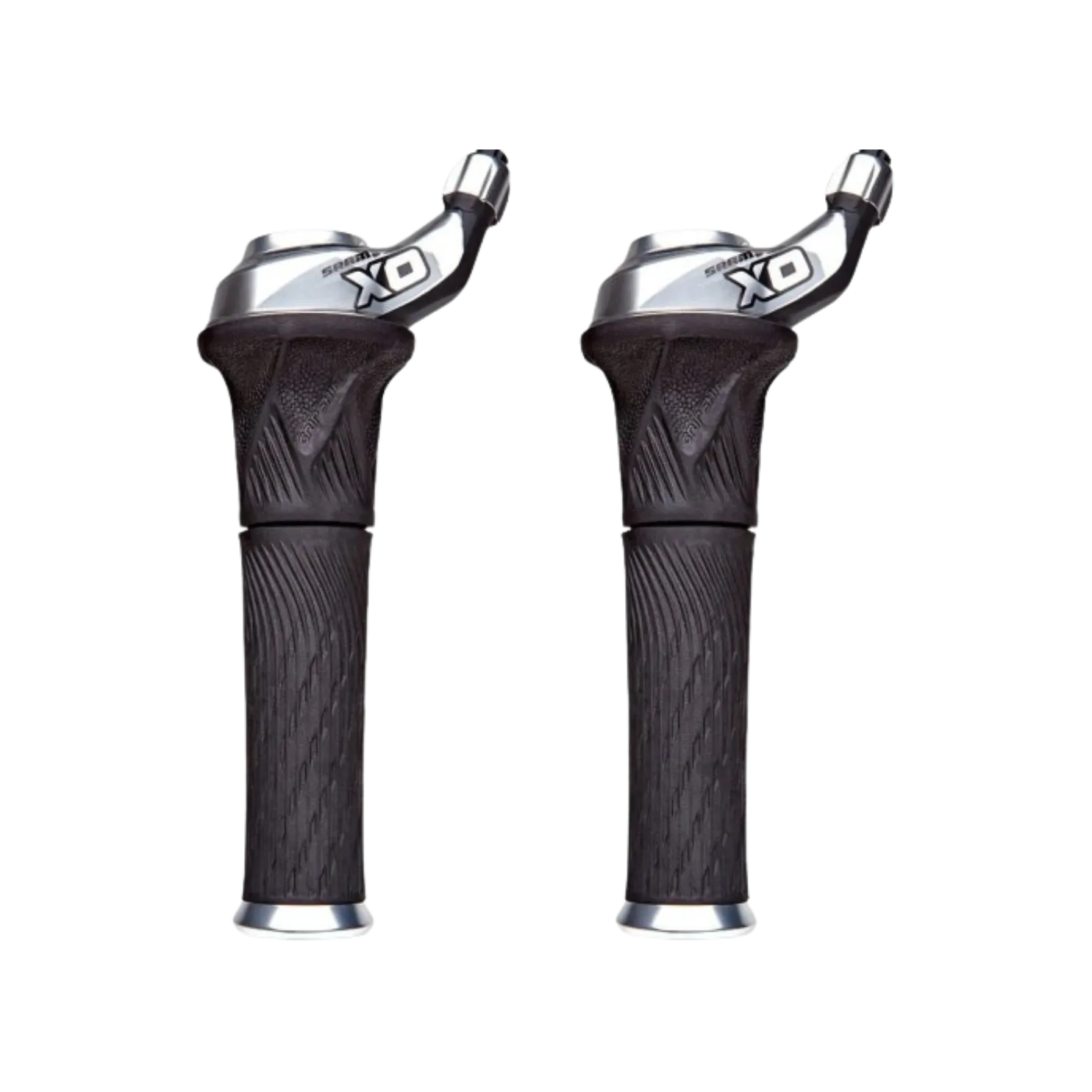 Sram Shifter X0 Grip Shift Set 3X10 Silver LockOn Stationary Grip