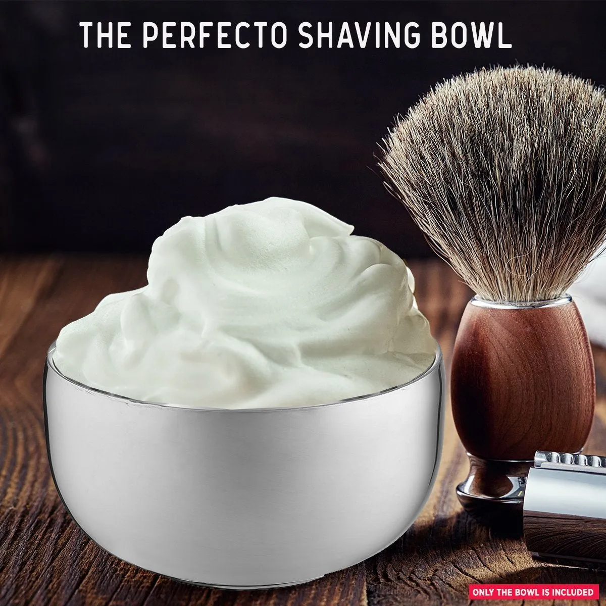 Stainless Steel Shaving Soap Bowl, Stainless Steel Shaving Mug, Shaving Cup, Mug for Shave Cream & Soap - Unbreakable Shaving Cup, Barbers Accessories for Your Wet Shaving Kit