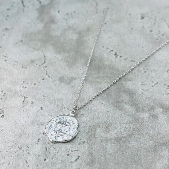 Star Sign Coin Necklace - Pisces