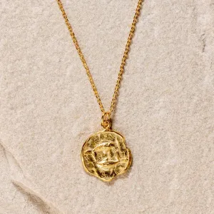 Star Sign Coin Necklace - Pisces