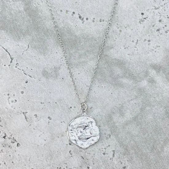 Star Sign Coin Necklace - Pisces