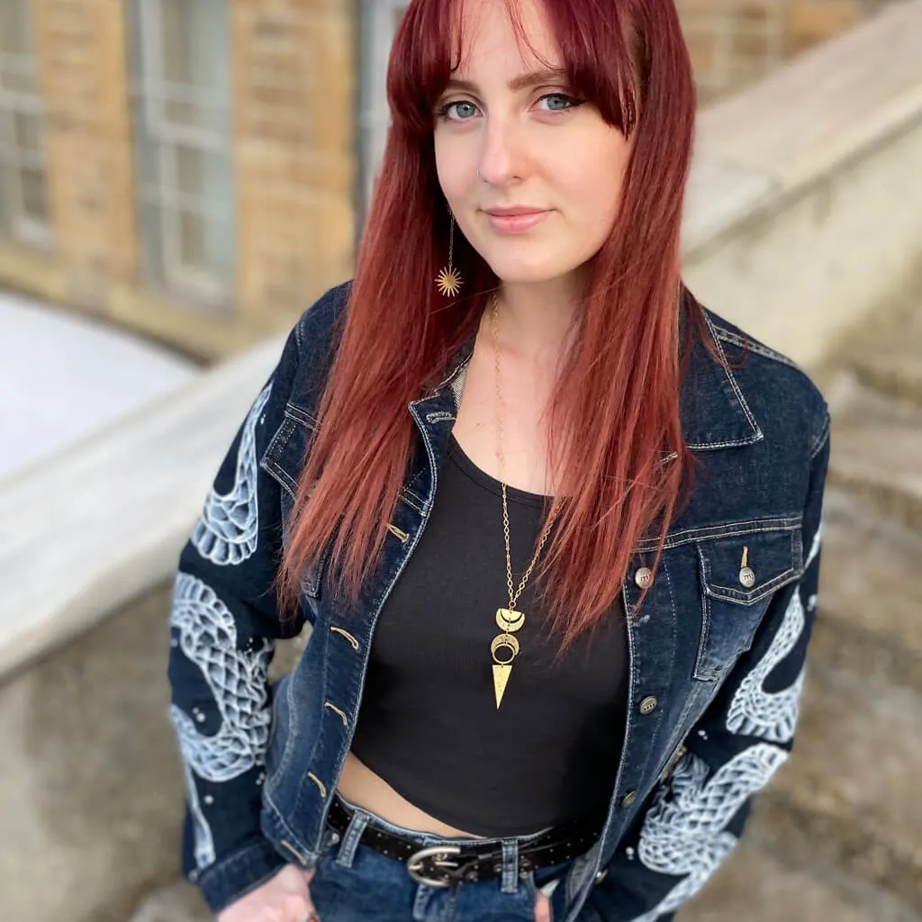 starburst // convertible star post & chain dangle earrings