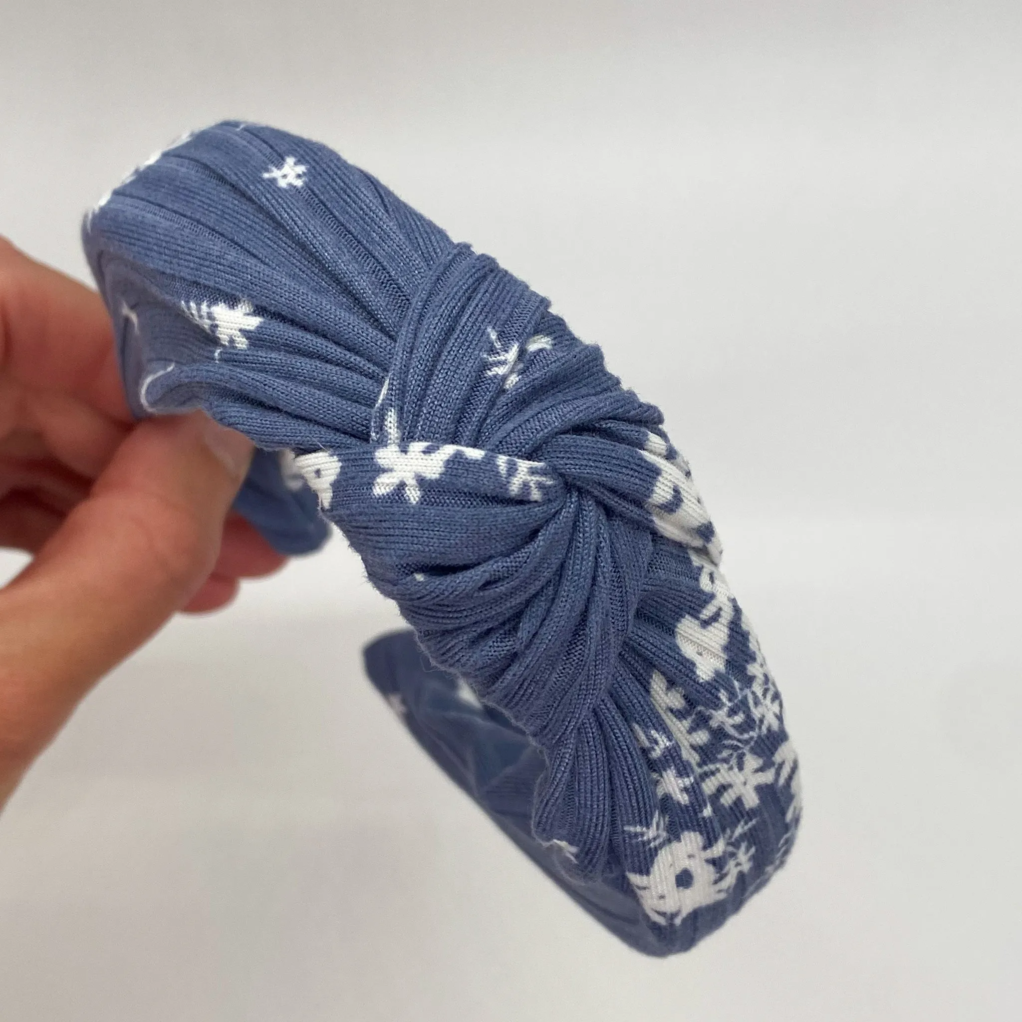 Steel Flowers Top Knot Headband