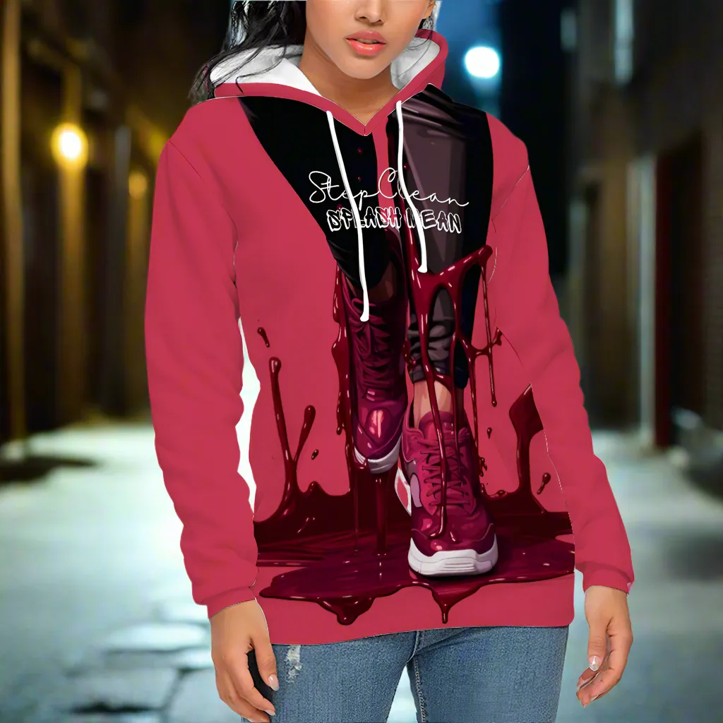 Step clean, Splash Mean Heavy Hoodie with Pockets