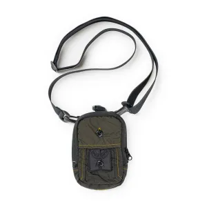 stone island shadow project compact pouch (olive / black)