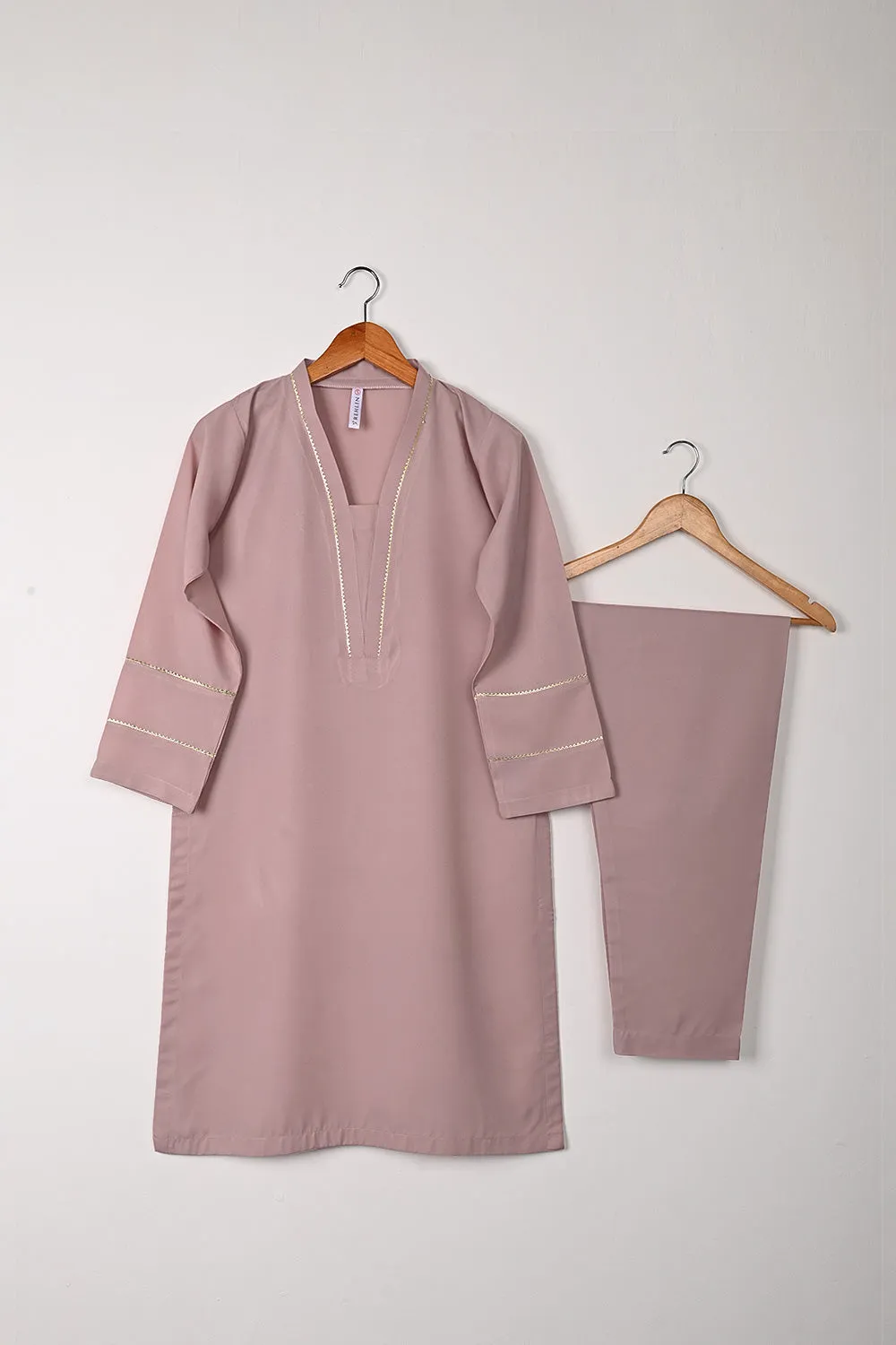 STP-309A-Pink - 2Pc Ready to Wear Malai Gotta Work Dress
