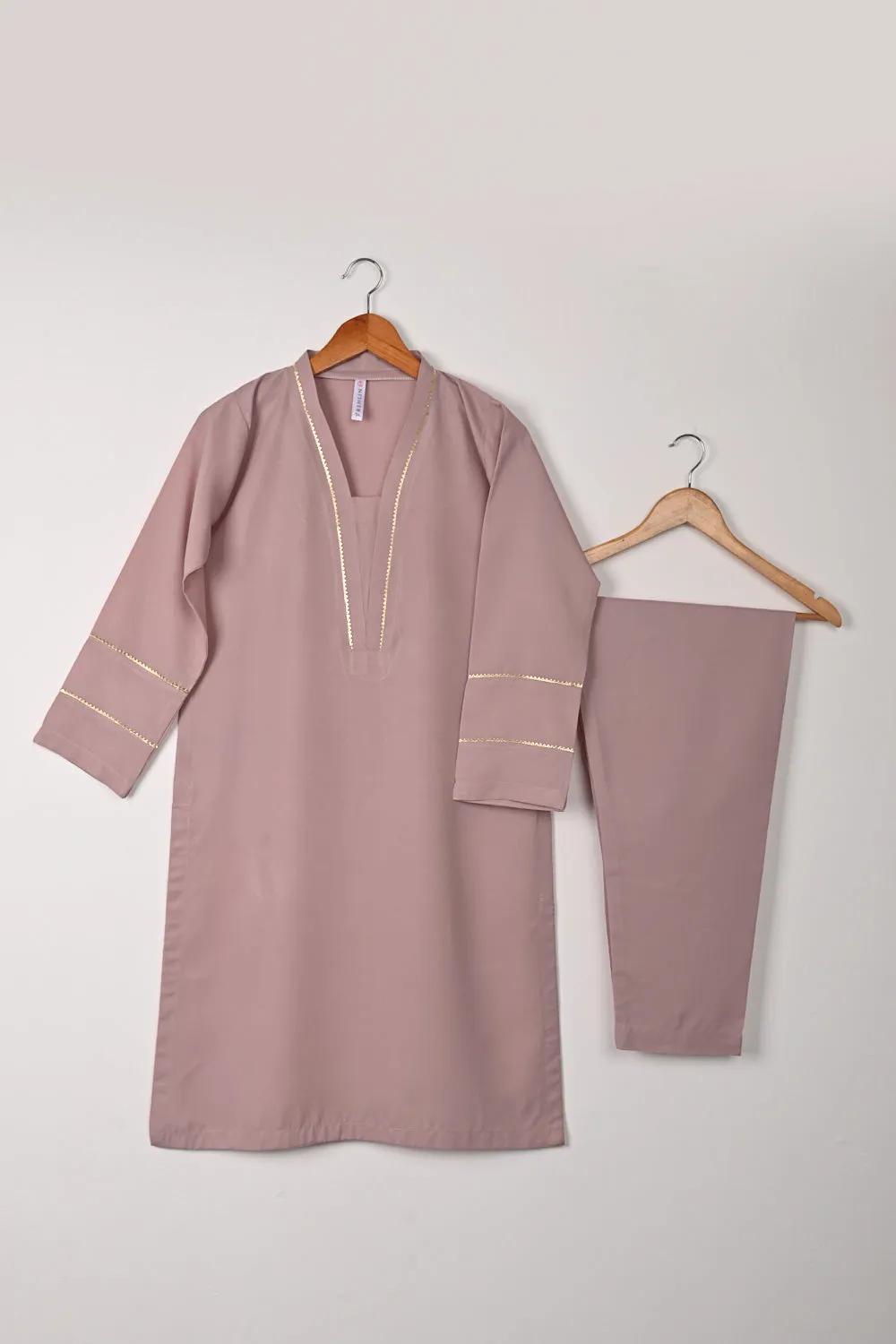 STP-309A-Pink - 2Pc Ready to Wear Malai Gotta Work Dress