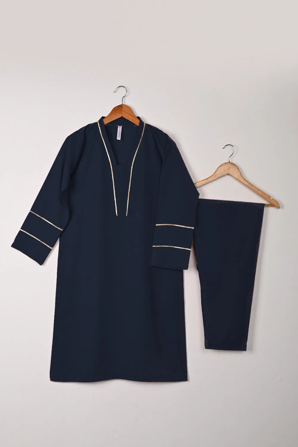 STP-309B-Navy Blue - 2Pc Ready to Wear Malai Gotta Work Dress
