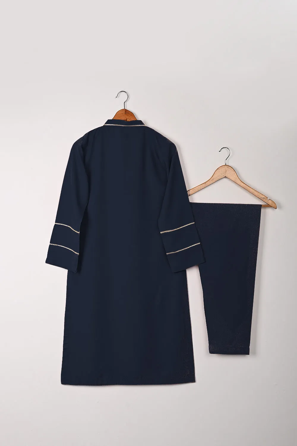 STP-309B-Navy Blue - 2Pc Ready to Wear Malai Gotta Work Dress