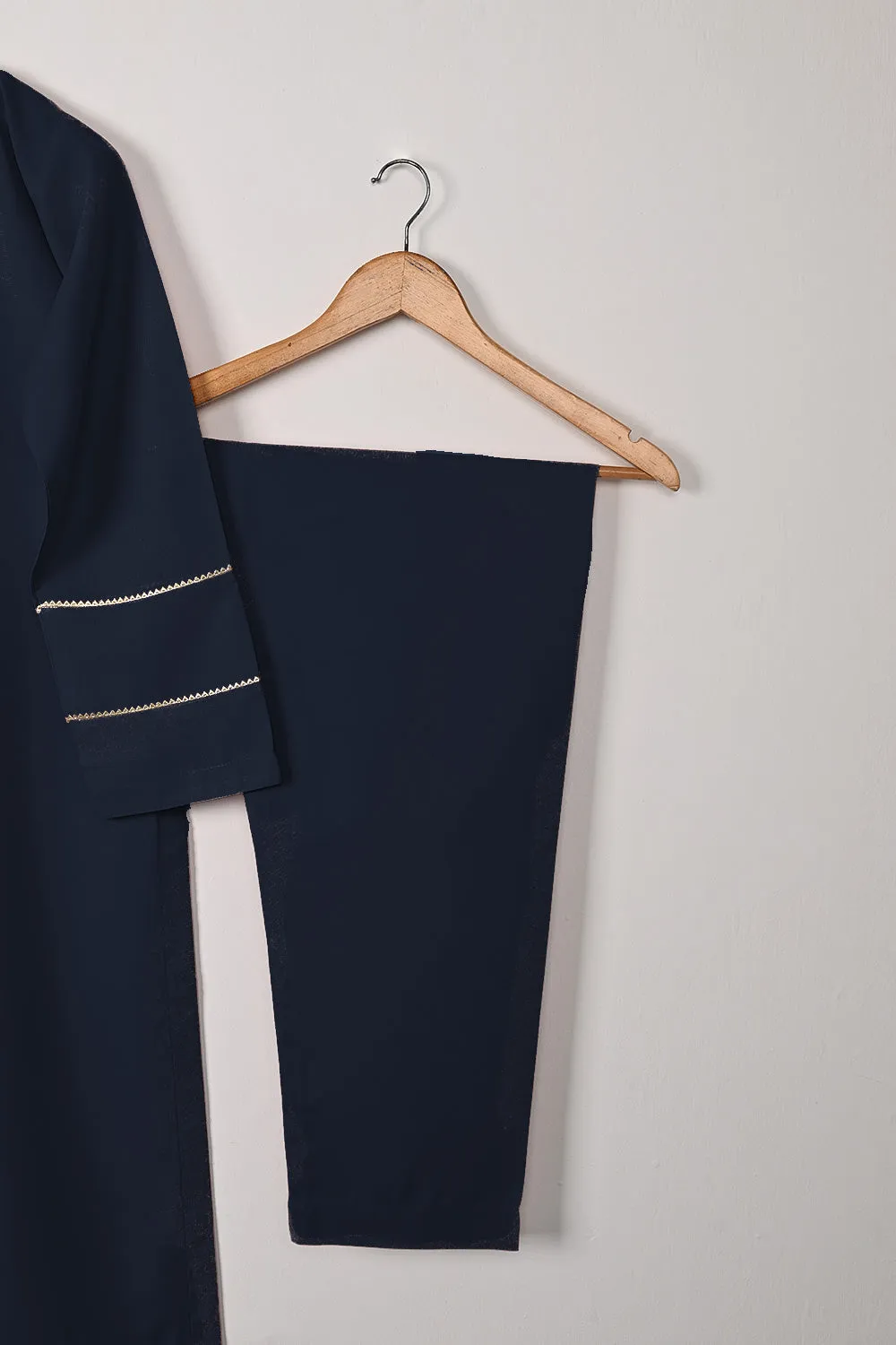 STP-309B-Navy Blue - 2Pc Ready to Wear Malai Gotta Work Dress