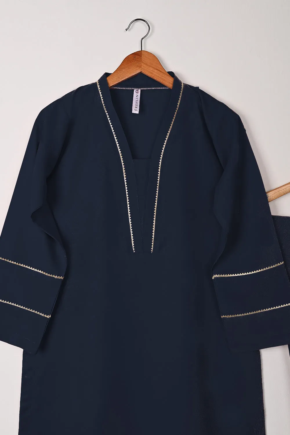 STP-309B-Navy Blue - 2Pc Ready to Wear Malai Gotta Work Dress