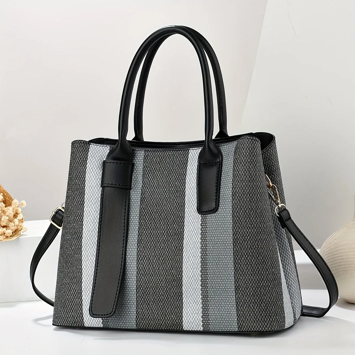 Stylish Large Capacity Briefcase with Matching Style