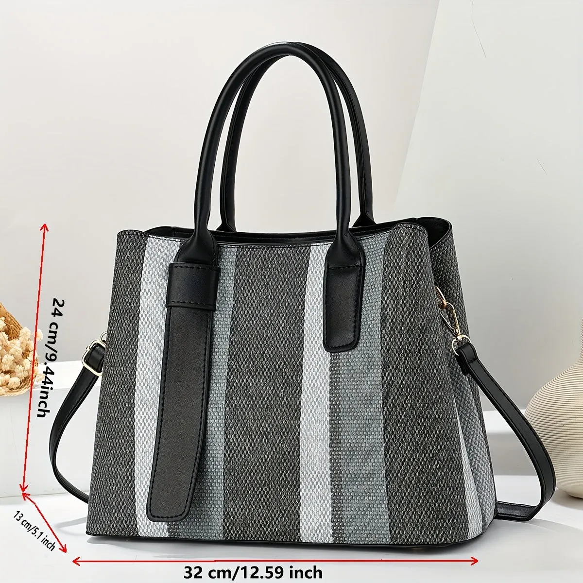 Stylish Large Capacity Briefcase with Matching Style