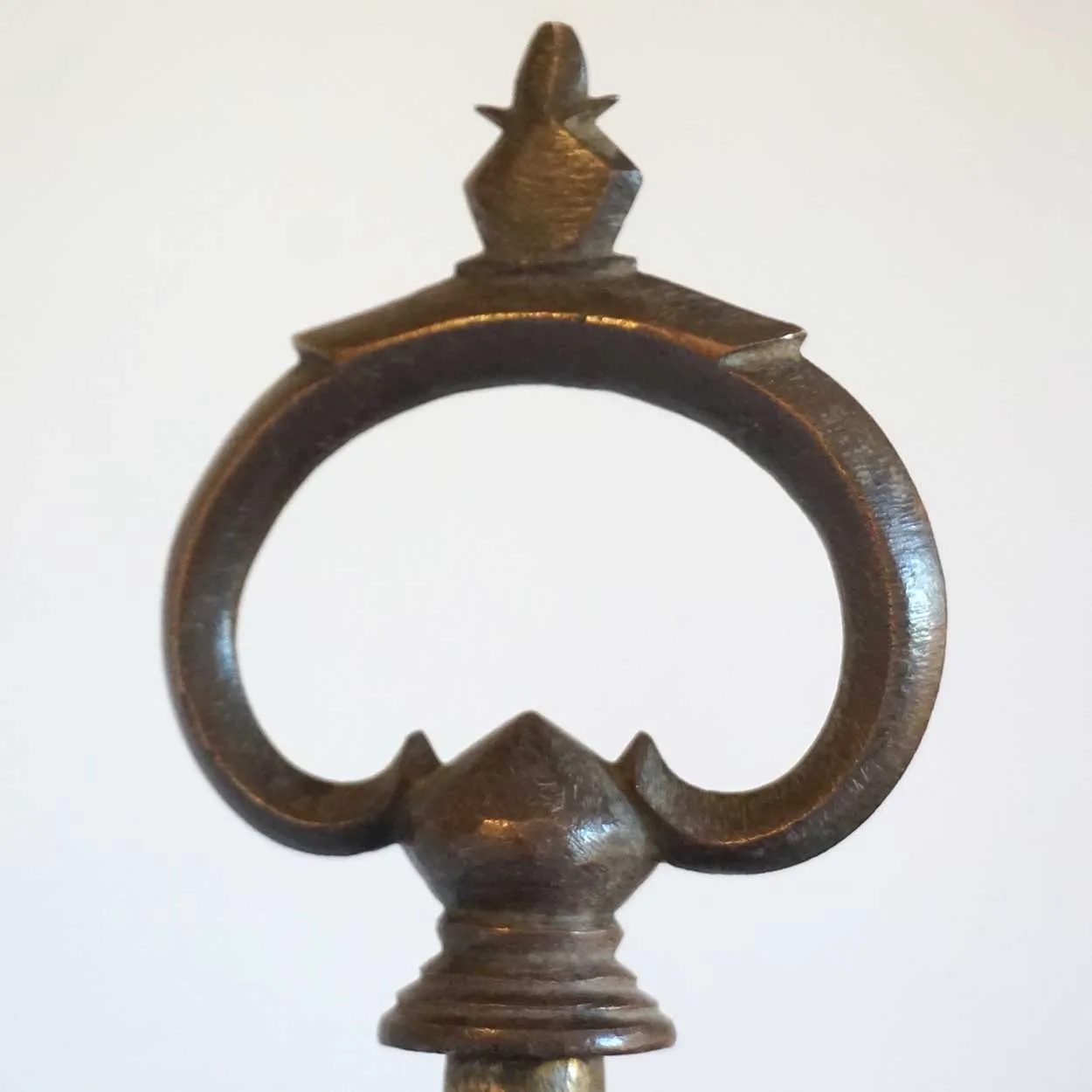 Tall Indian Brass Oil Diya Lamp