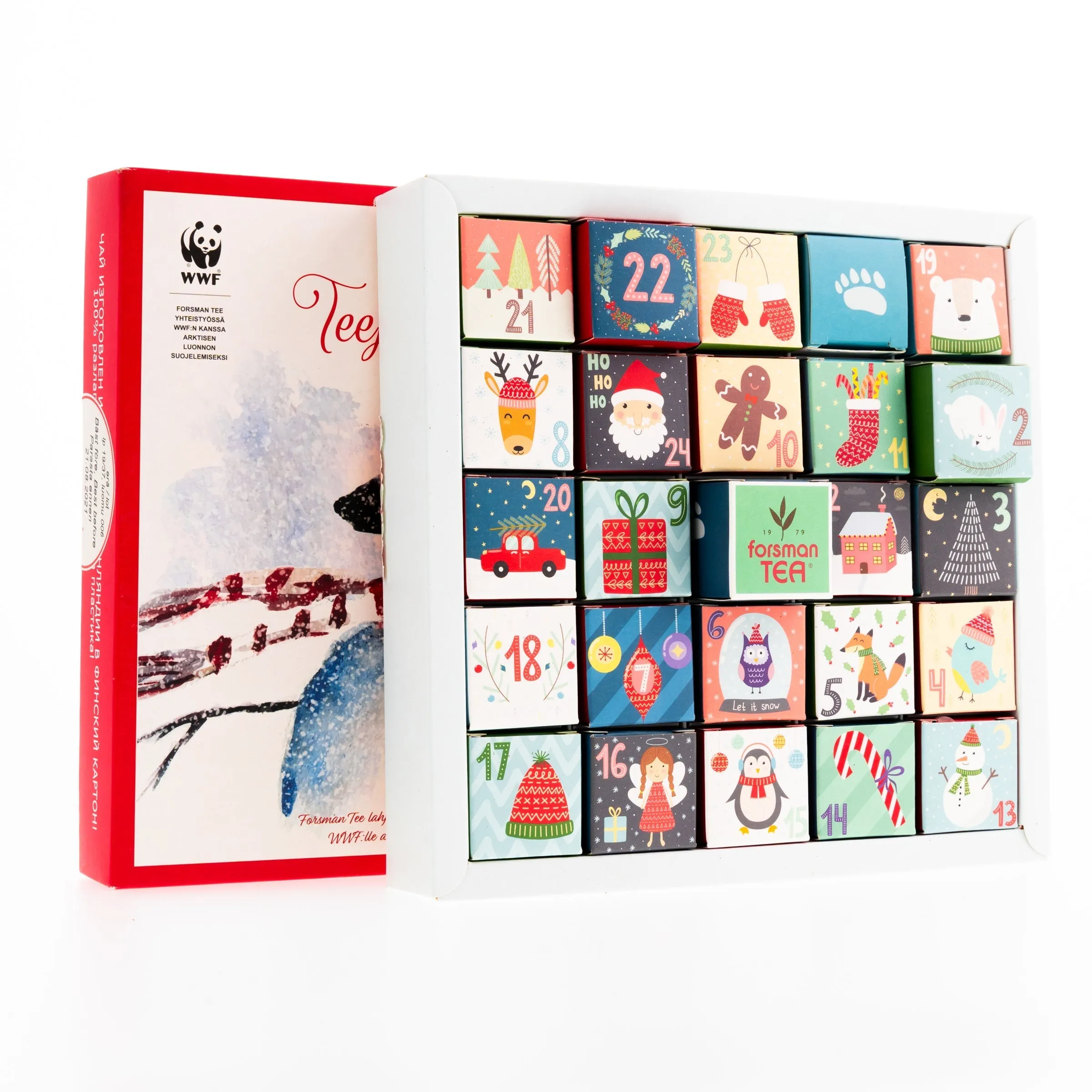 Tea Christmas calendar Snowman