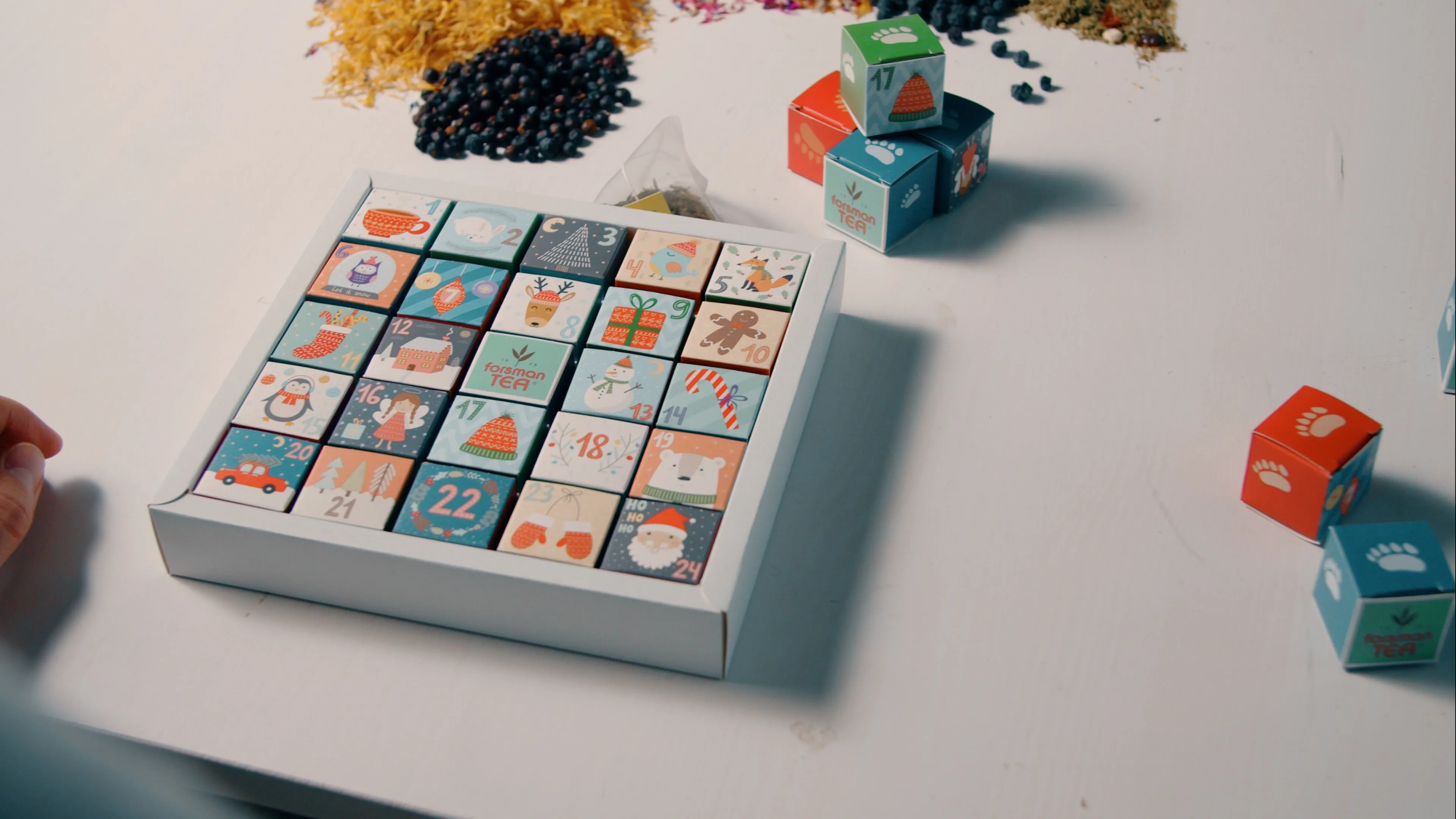 Tea Christmas calendar Snowman
