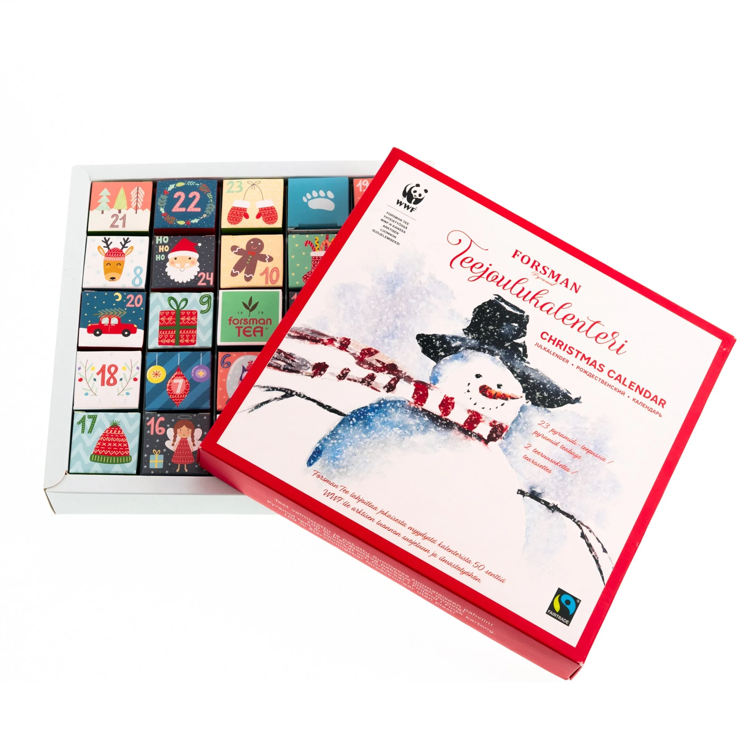 Tea Christmas calendar Snowman