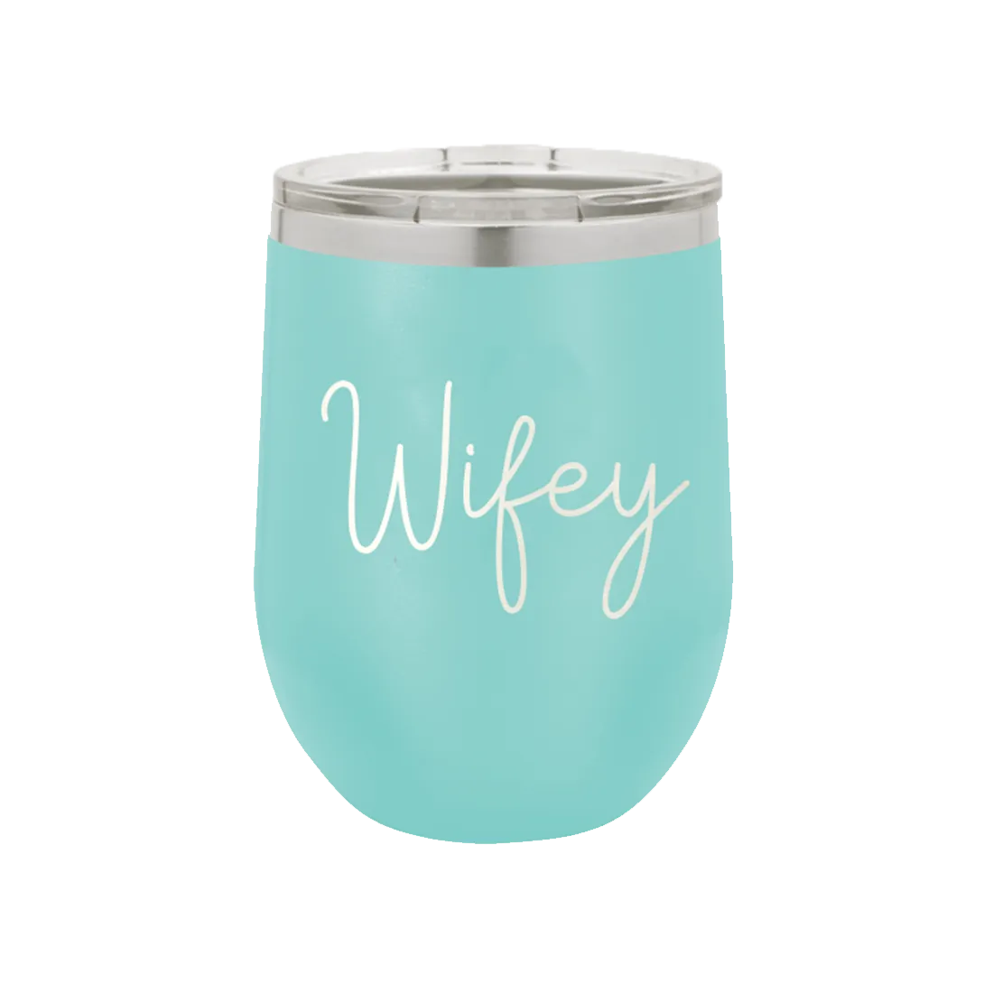 Teal Wifey 12oz Insulated Tumbler