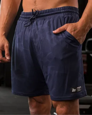 Tech Camo Lay Up 5" Shorts - Navy Camo