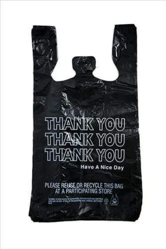 Thank You Bags - Black/Gold - 1/6 - (500 - 10,000 Count)