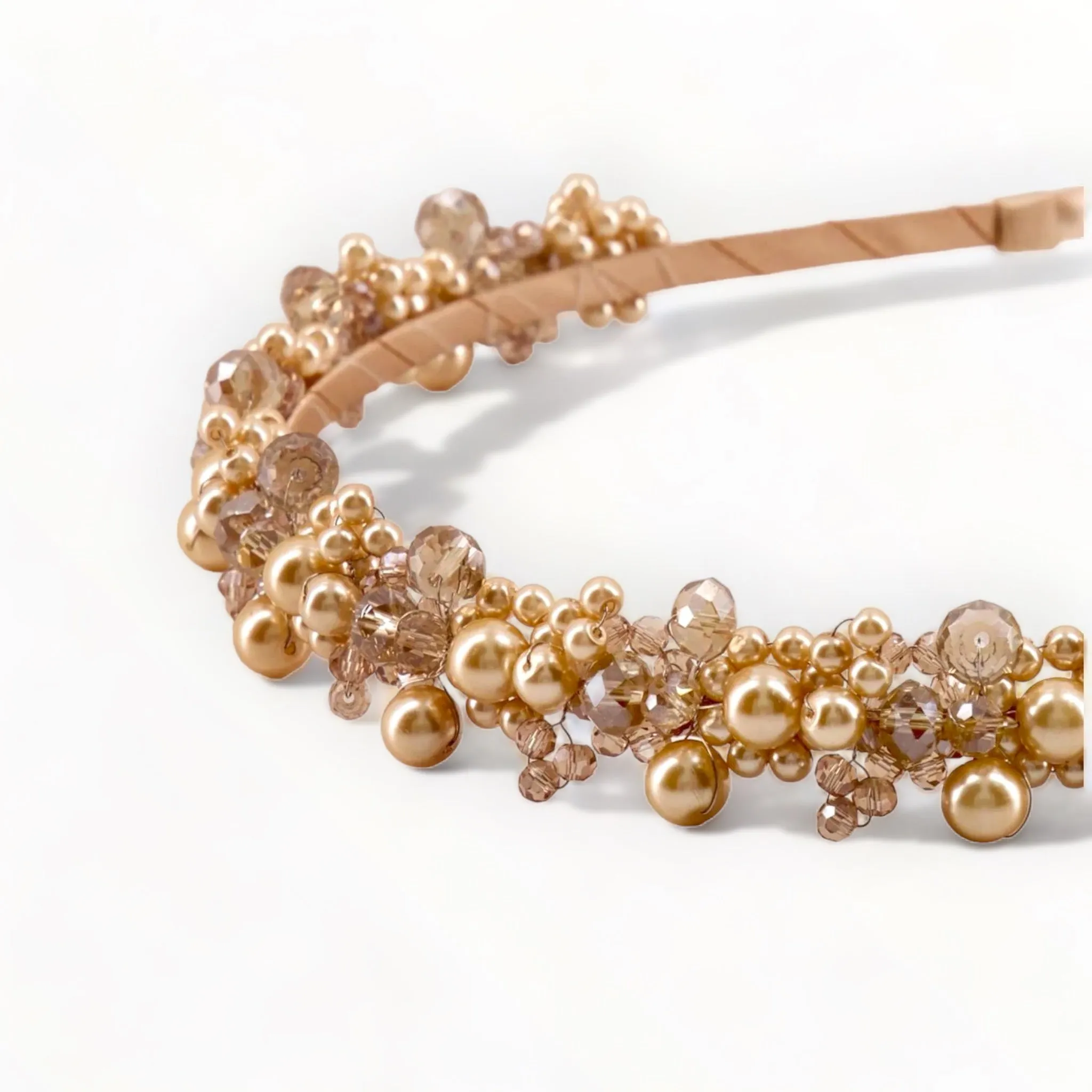 The Caressa Classic Pearl Designer Headband