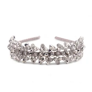 The Katy Silver Crystal Headband
