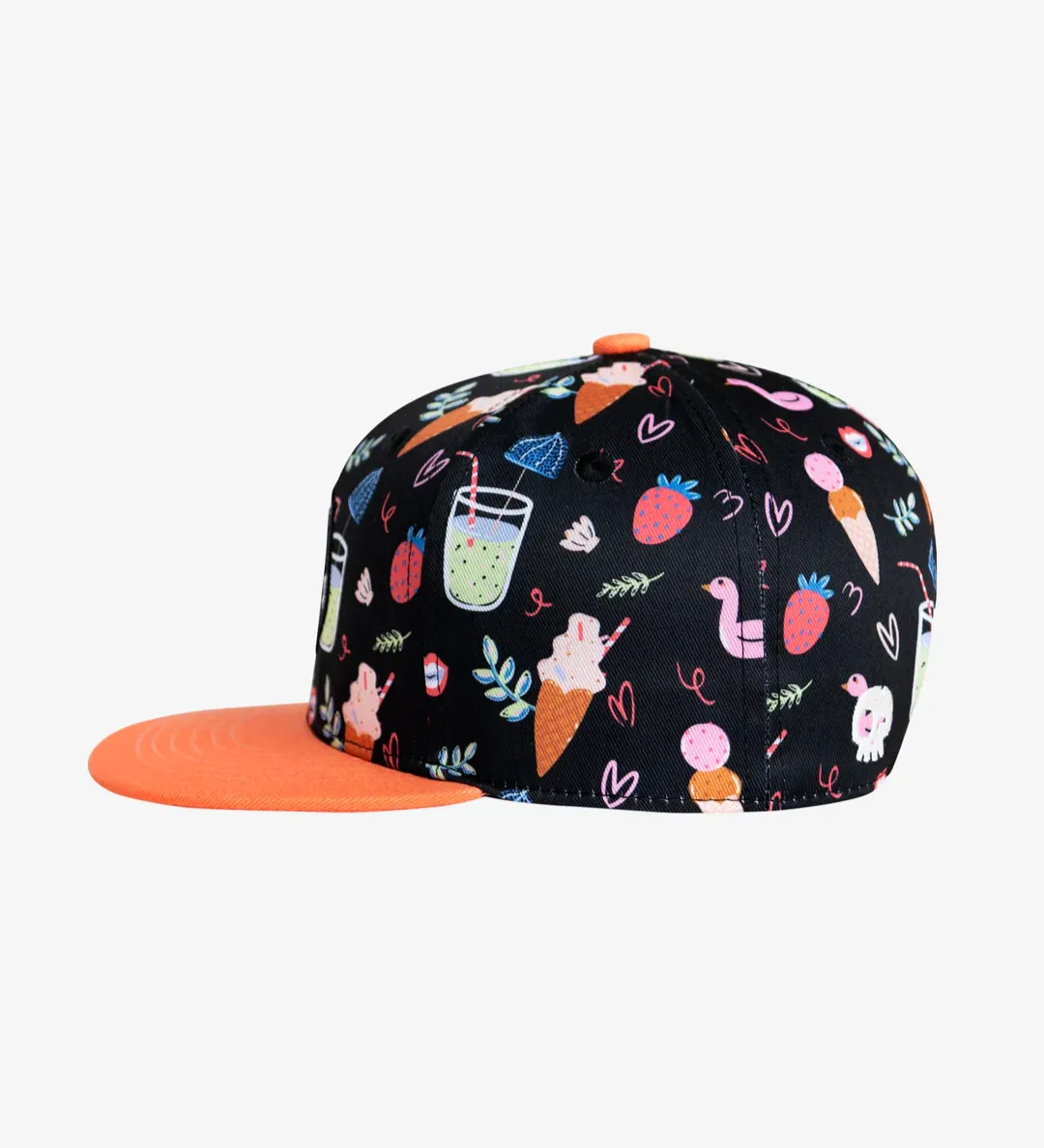 The Poolside Snapback Hat - Black - BABY
