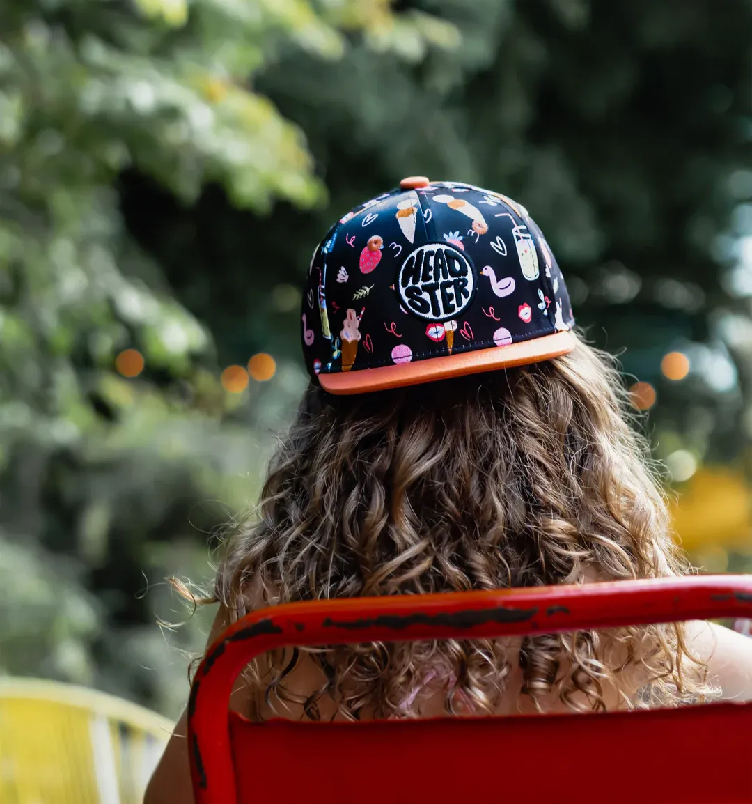 The Poolside Snapback Hat - Black - BABY