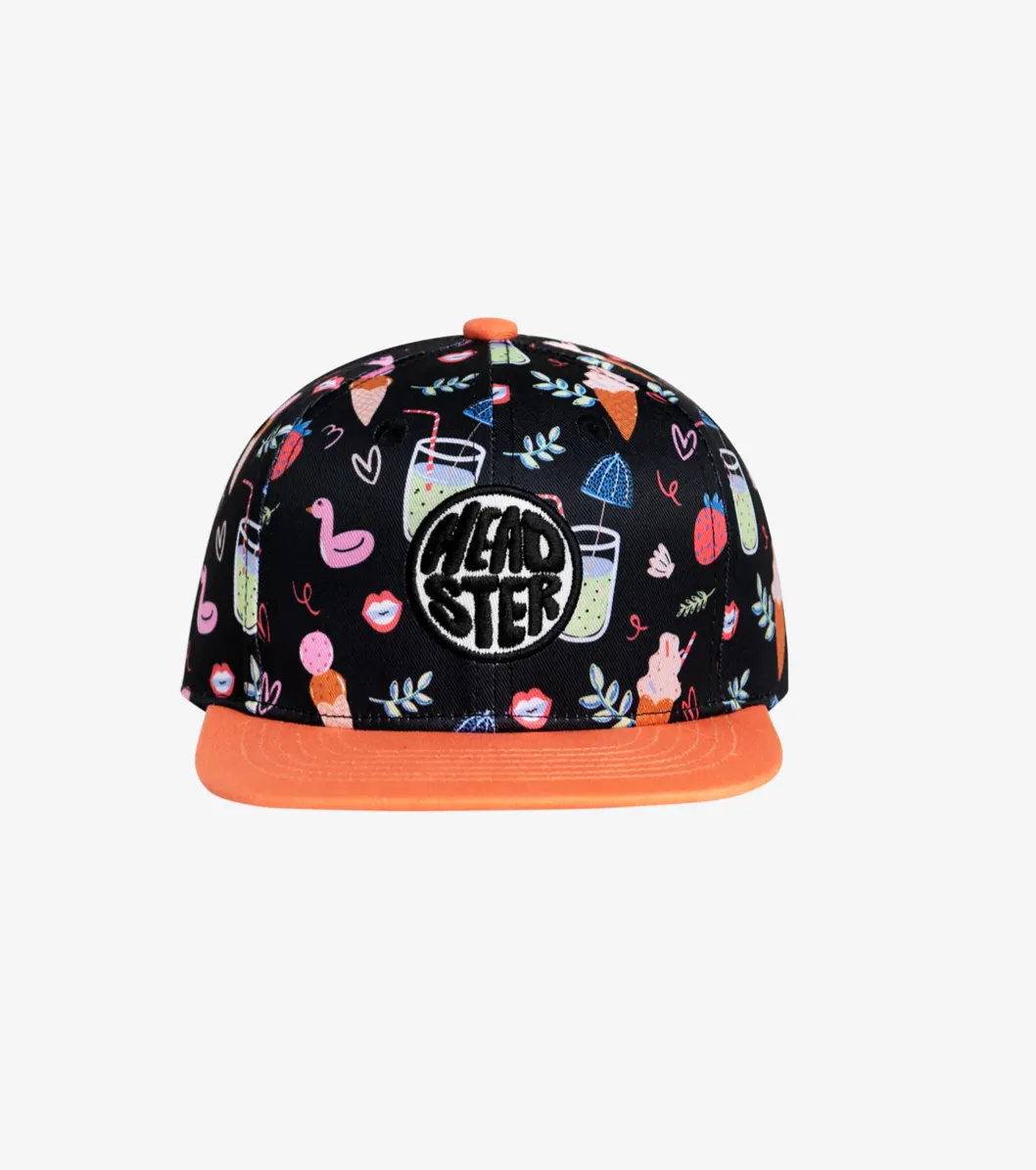 The Poolside Snapback Hat - Black - BABY