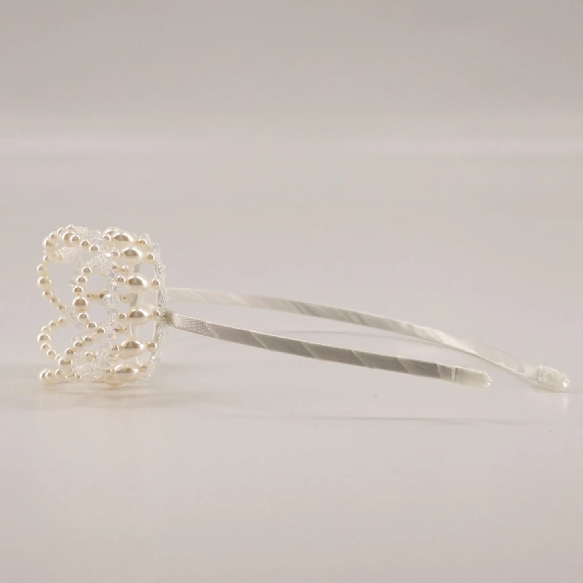 The Princess Pavo Pearl Crown Headband
