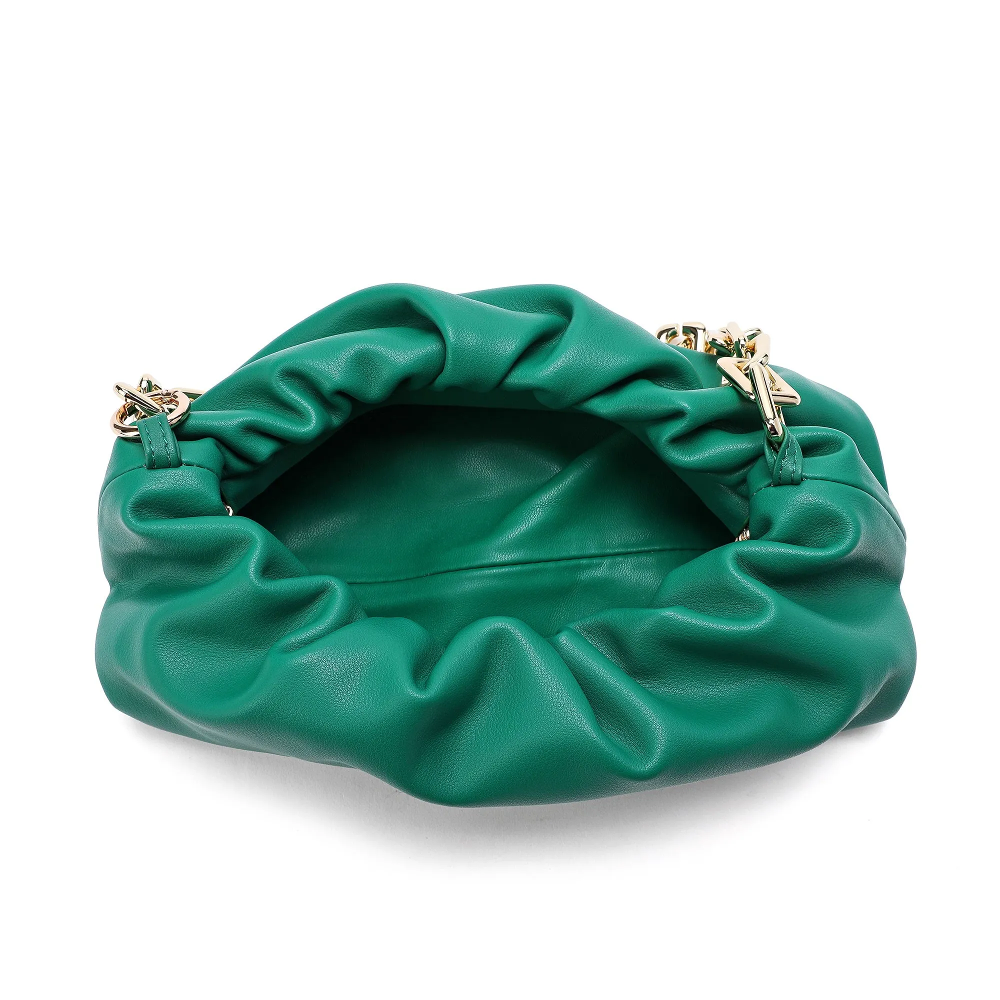 Tiffany & Fred Quilted Sheepskin Leather Large Pouch/Shoulder Bag
