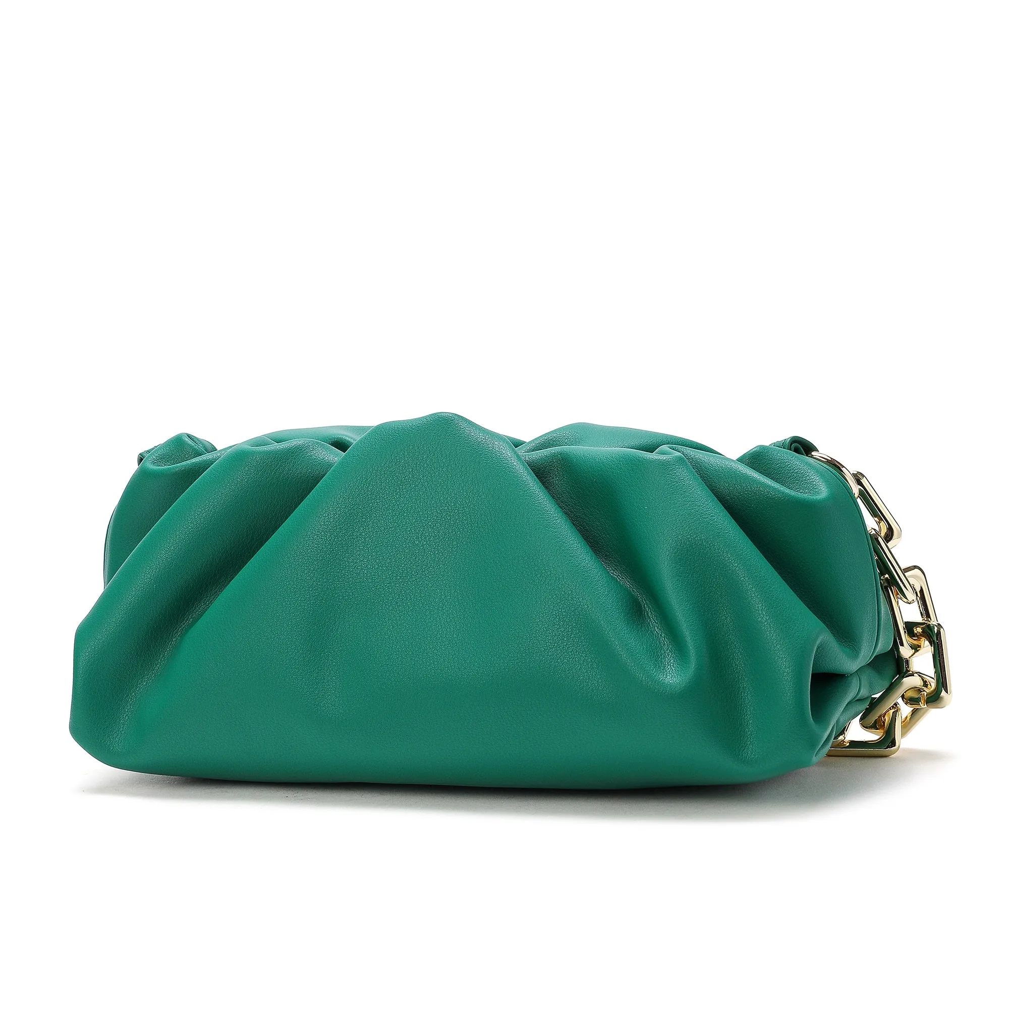 Tiffany & Fred Quilted Sheepskin Leather Large Pouch/Shoulder Bag