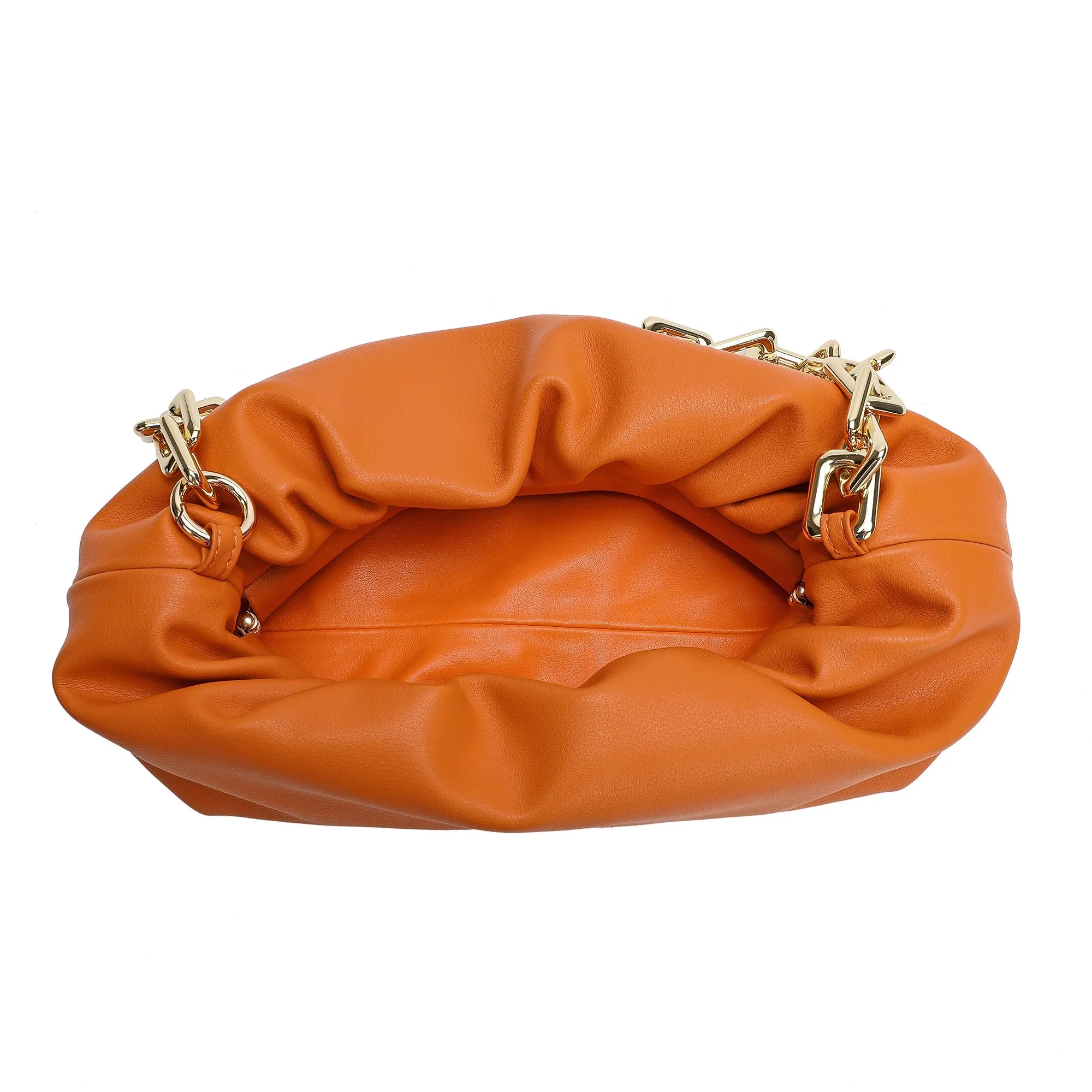 Tiffany & Fred Quilted Sheepskin Leather Large Pouch/Shoulder Bag