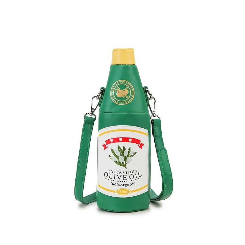 Tomato Ketchup Bottle Crossbody Bag: Women's Shoulder Purse