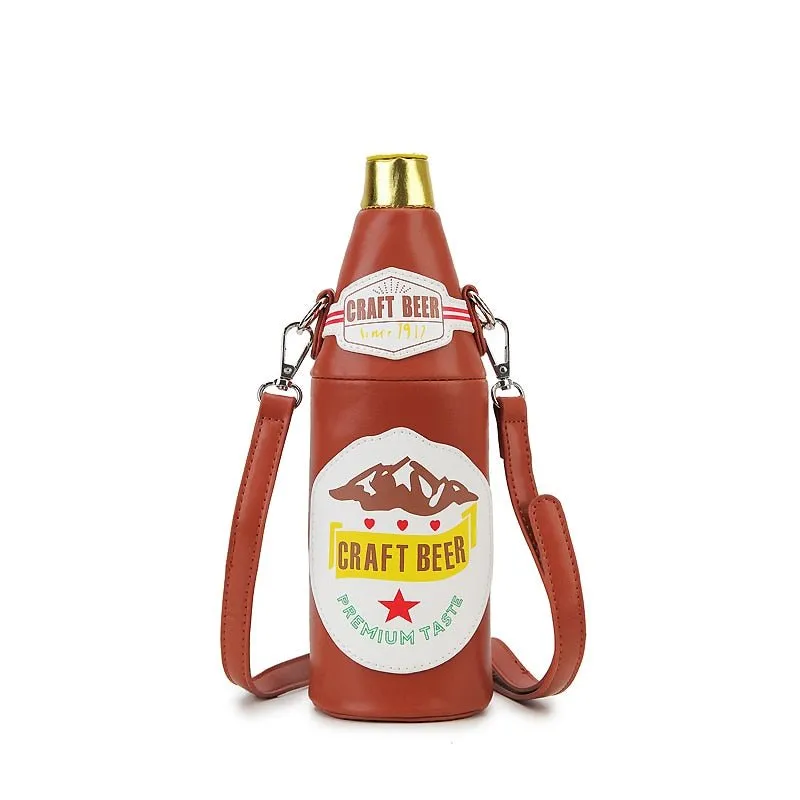 Tomato Ketchup Bottle Crossbody Bag: Women's Shoulder Purse