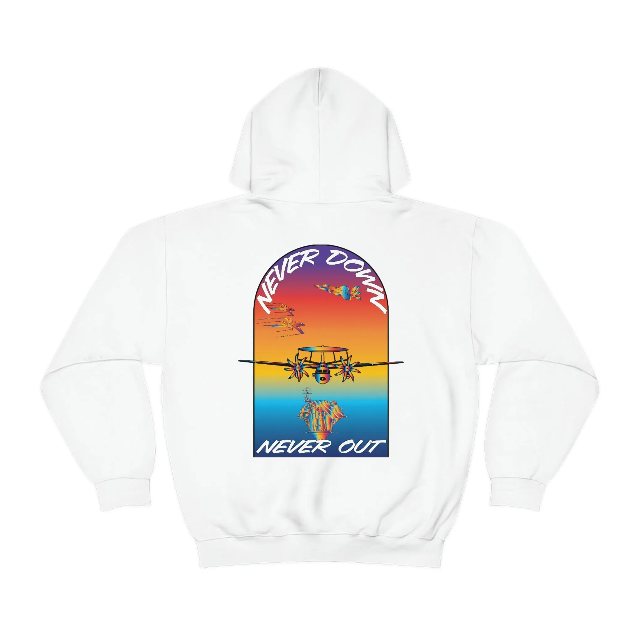 T.R MATSON COLLAB HOODIE: NEVER DOWN, NEVER OUT