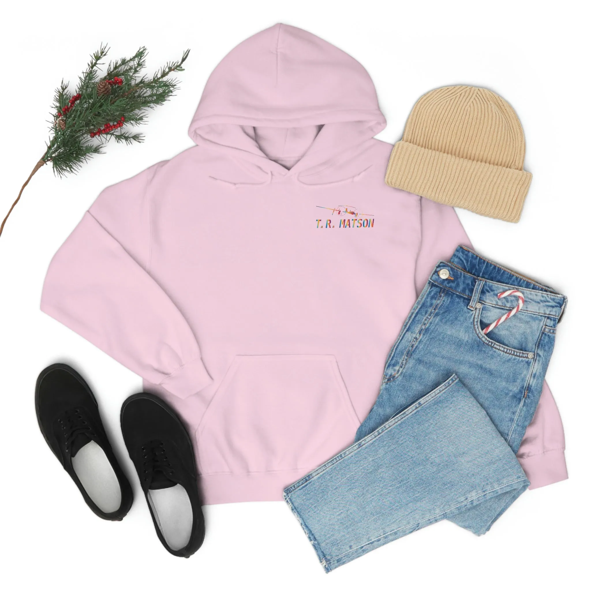 T.R MATSON COLLAB HOODIE: NEVER DOWN, NEVER OUT