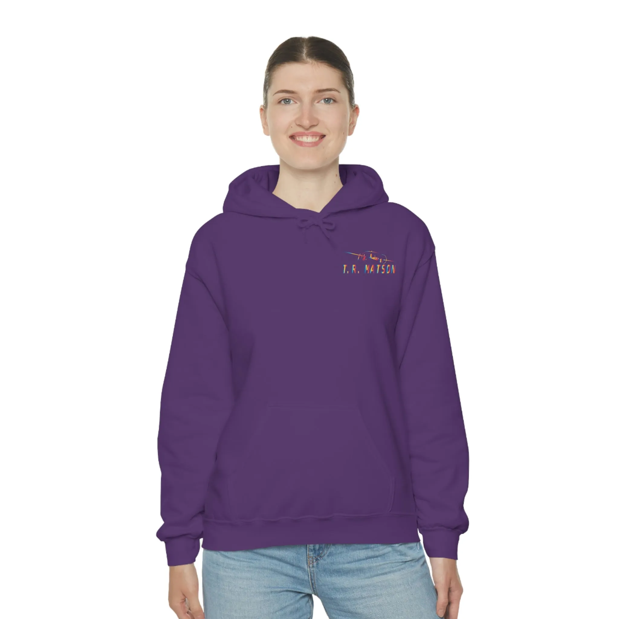 T.R MATSON COLLAB HOODIE: NEVER DOWN, NEVER OUT