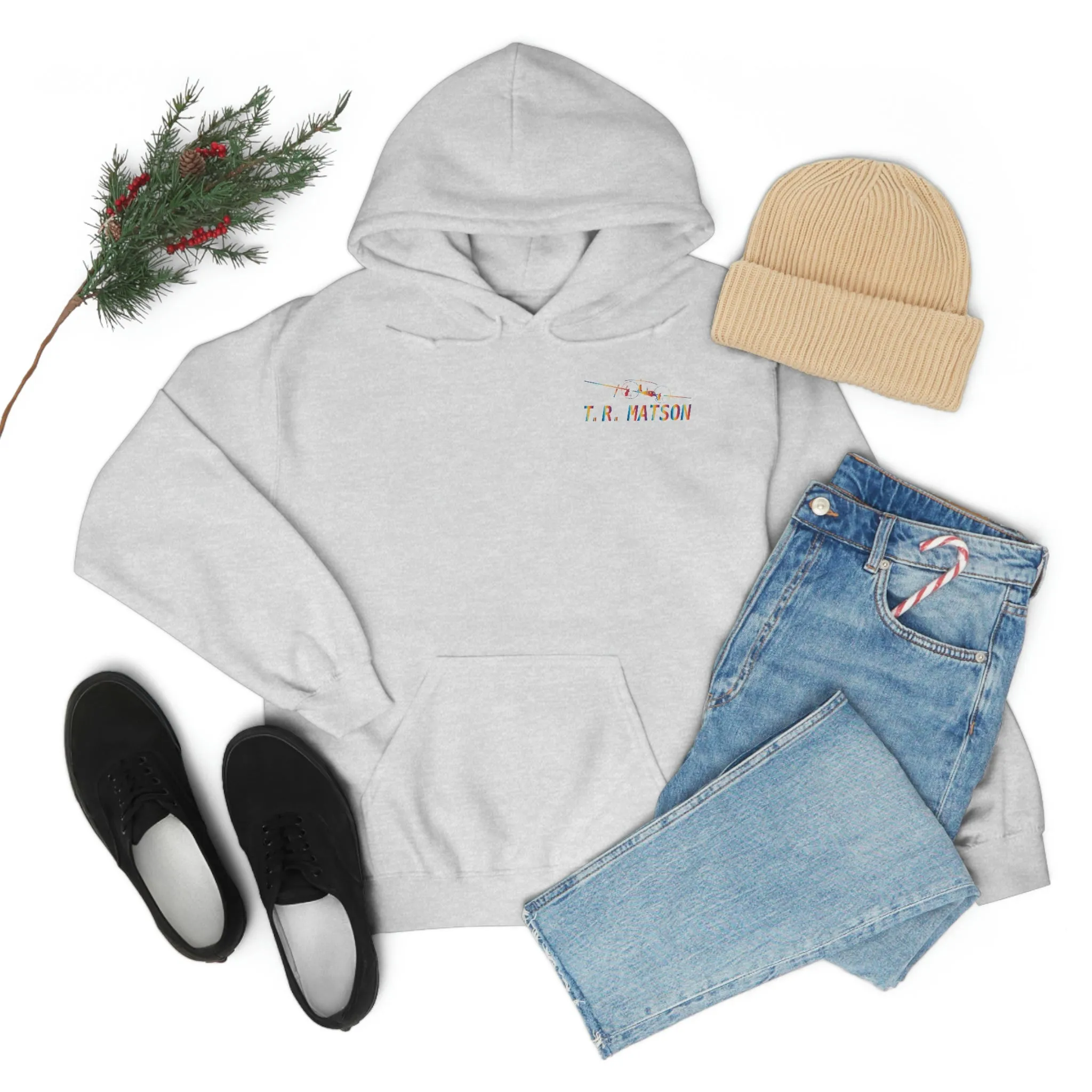 T.R MATSON COLLAB HOODIE: NEVER DOWN, NEVER OUT