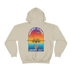 T.R MATSON COLLAB HOODIE: NEVER DOWN, NEVER OUT