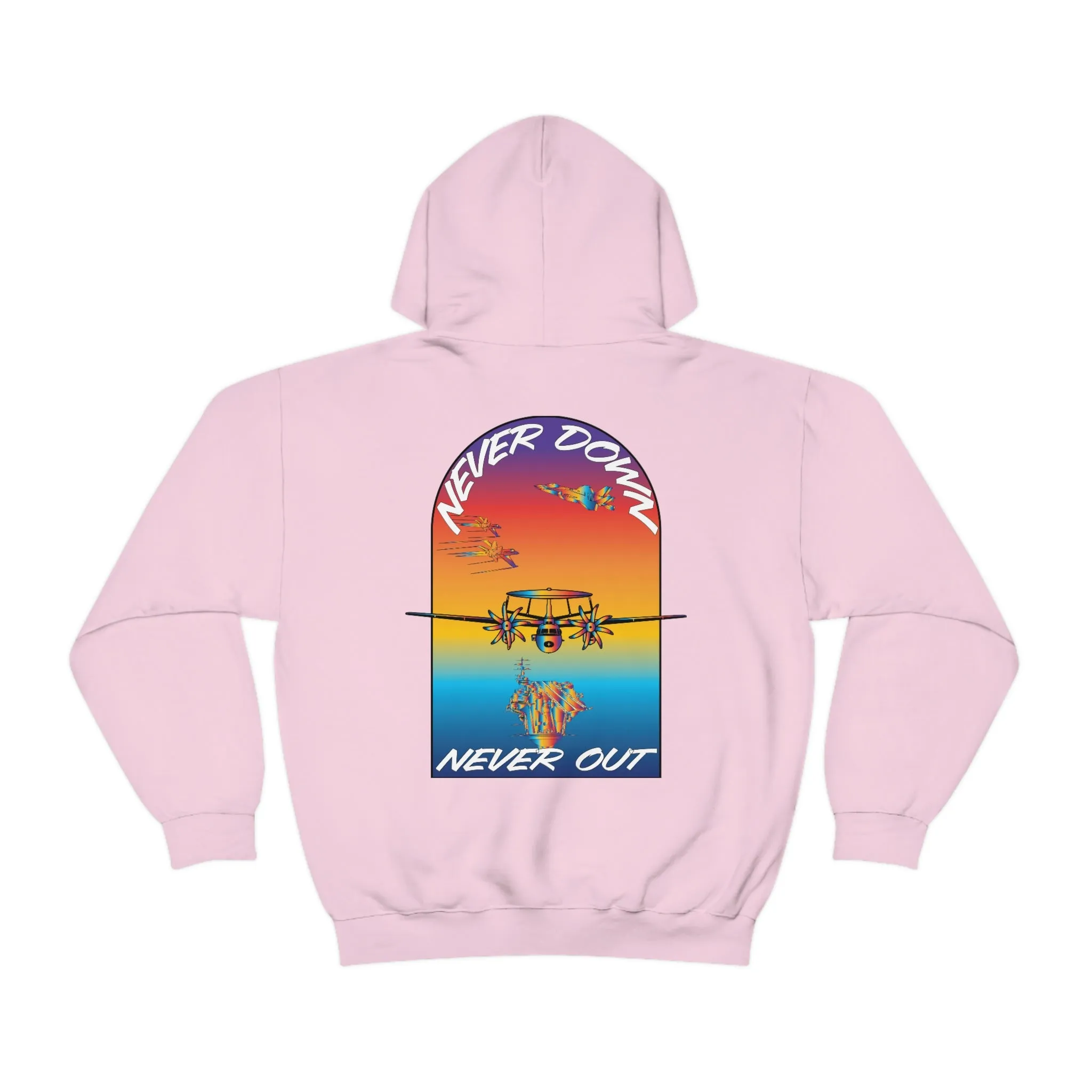 T.R MATSON COLLAB HOODIE: NEVER DOWN, NEVER OUT